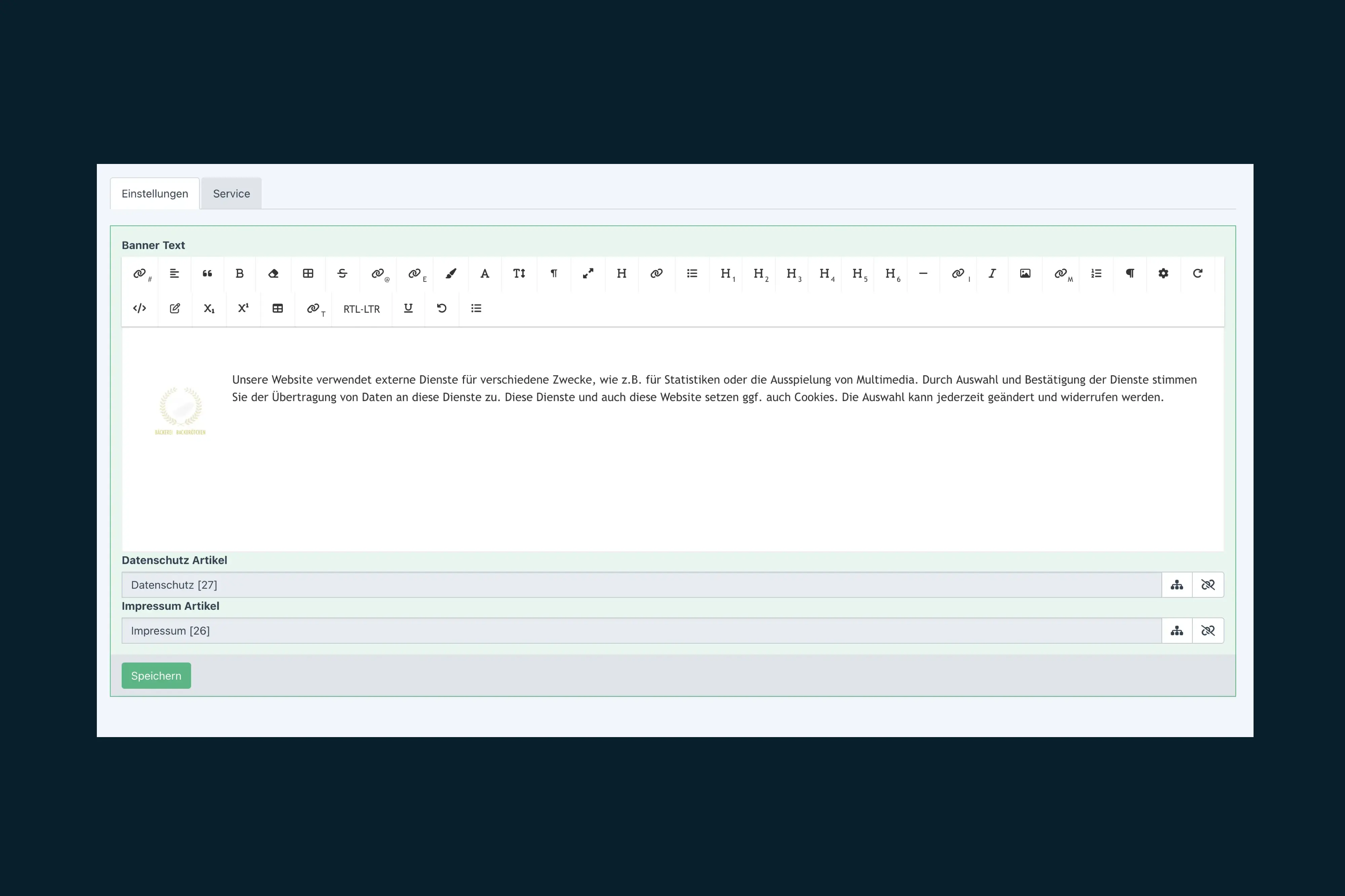 Cookie Manager Admin